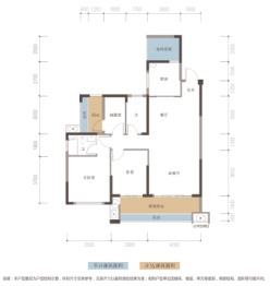 博达·晴天悦2期3室2厅1厨2卫建面115.71㎡