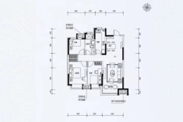 沈阳恒大四季上东3室2厅1厨1卫建面117.63㎡