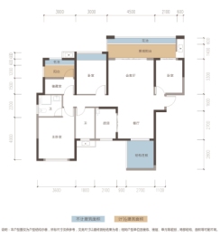 博达·晴天悦2期4室2厅1厨2卫建面124.73㎡