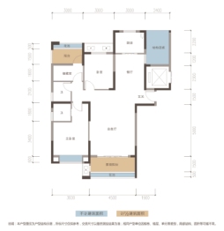 博达·晴天悦2期4室2厅1厨2卫建面124.15㎡