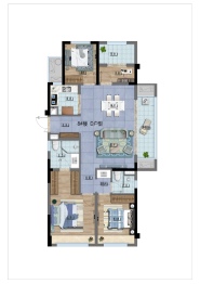 天著园4室2厅1厨2卫建面120.00㎡