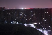 小区夜景