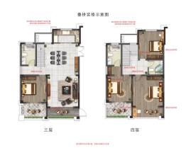 新华联铜官窑古镇4室2厅1厨3卫建面171.40㎡