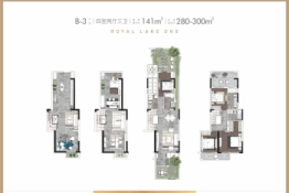 陕建·御湖壹号4室2厅1厨3卫建面141.00㎡