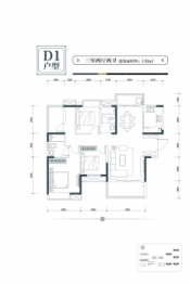 广泽上苑3室2厅1厨2卫建面130.00㎡