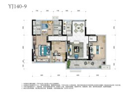 碧桂园·翡翠壹品4室2厅1厨2卫建面140.00㎡