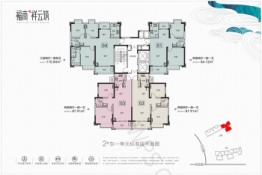 福商祥云府2室2厅1厨1卫建面87.00㎡