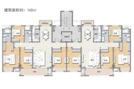 舞钢建业·通和府4室2厅1厨2卫建面165.00㎡