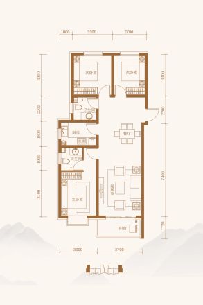 港湾家园户型图