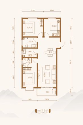 港湾家园户型图