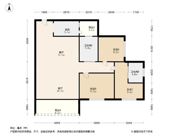 天奕国际广场小区户型图