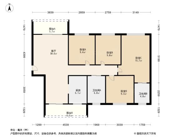 天奕国际广场小区户型图