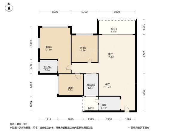 天奕国际广场小区户型图
