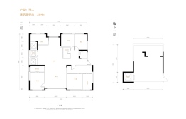 远洋天著春秋4室2厅1厨3卫建面284.00㎡