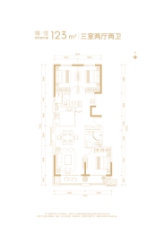 当代著MOMΛ3室2厅1厨2卫建面123.00㎡