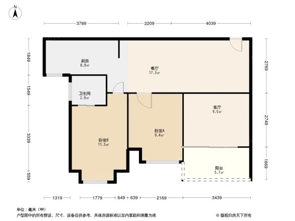 俊和闲庭户型图