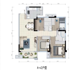 敏捷星汇源著3室2厅1厨2卫建面95.00㎡