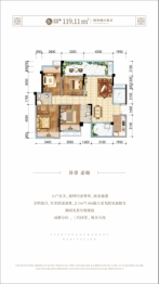 鑫洋·天誉城4室2厅1厨2卫建面119.11㎡