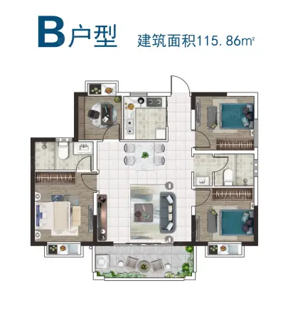山海湾·五期三区户型图