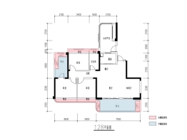 丽雅·珑璟台3室3厅1厨1卫建面128.00㎡