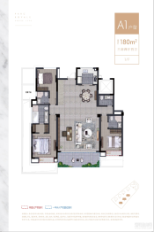 天尔名庭3室2厅1厨4卫建面180.00㎡