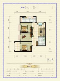 御龙华府3室1厅1厨1卫建面84.56㎡