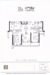 复地·滨江金融中心3室2厅1厨2卫建面120.00㎡