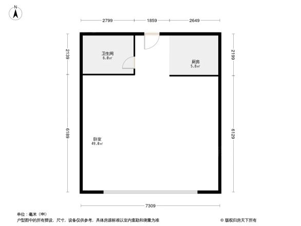 华鸿公寓酒店户型图