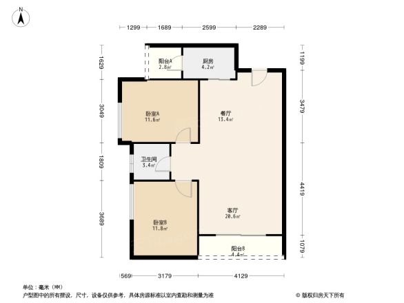 奥园金域商住楼户型图