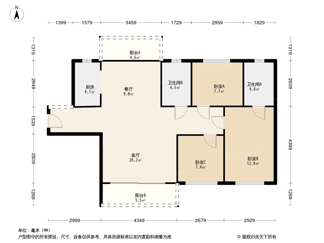 户型图1/2