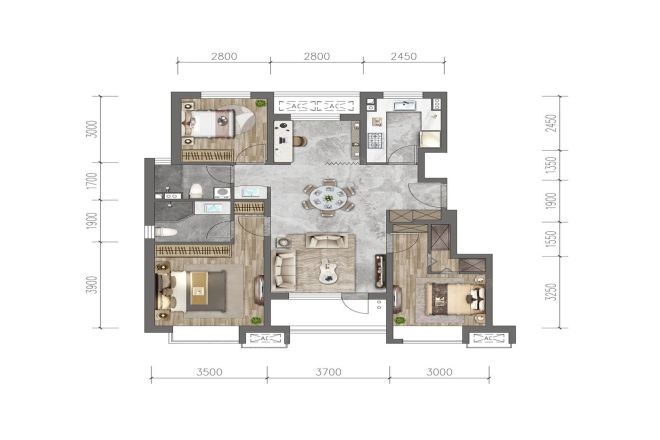 中建京西印玥户型图