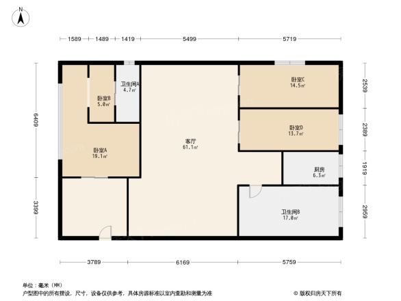 八一阳光家园户型图