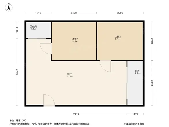 荣庆花园户型图