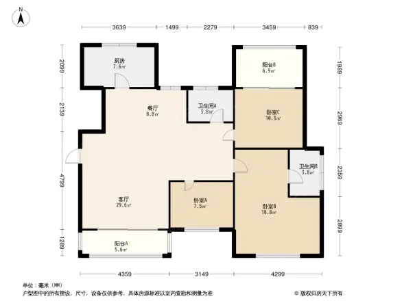 观海澜庭小区户型图