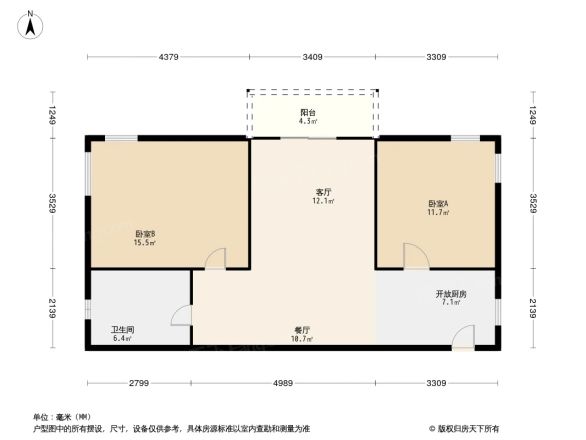 凯昇银滩假日公寓商住楼户型图