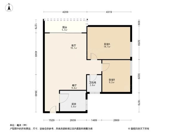 阳光金海岸户型图