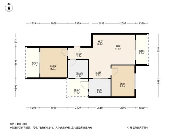 恒昌城市丽景户型图