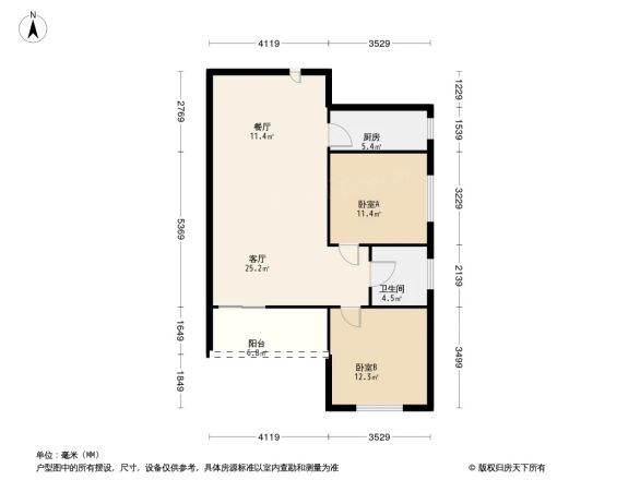 盛盛花园户型图
