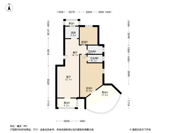 世纪名苑户型图