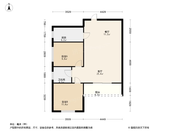 盛盛花园户型图
