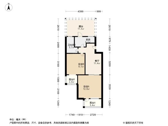 百花家园户型图
