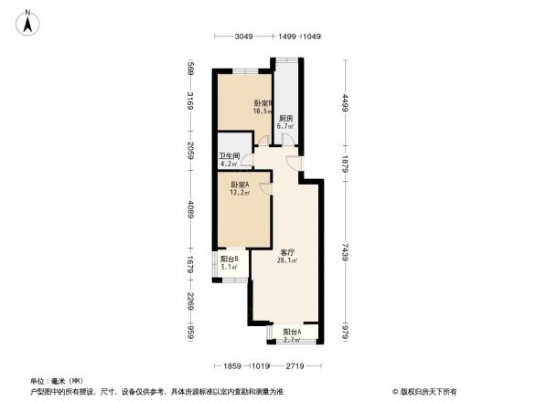 百花家园户型图