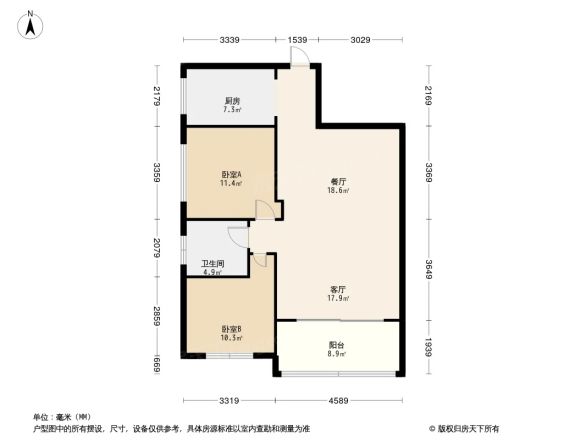 阳光金海岸户型图