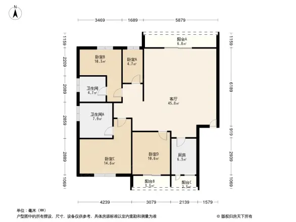 银星花园户型图