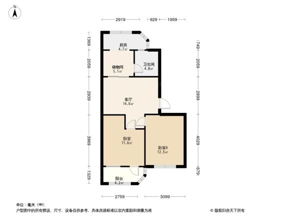 粮食局宿舍户型图