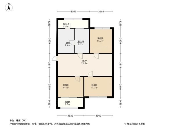 怡园小区户型图