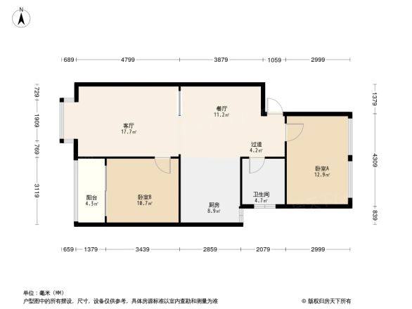 海天花园户型图