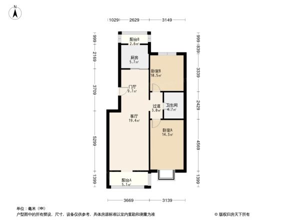 世纪名苑户型图