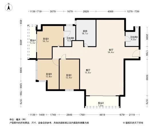 碧海云天户型图
