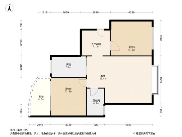 银滩融鑫苑户型图